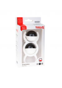 Black and white baby rattle Tullo