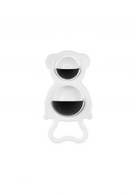 Black and white baby rattle Tullo Bear